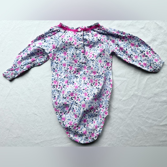 OshKosh Baby Girl Floral Top & Long Sleeve Bodysuit Lot β Size 12M - Picture 3 of 11